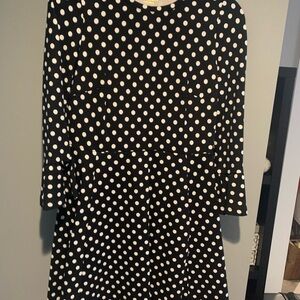 Kate Spade Black and White Polka Dot Mini Dress